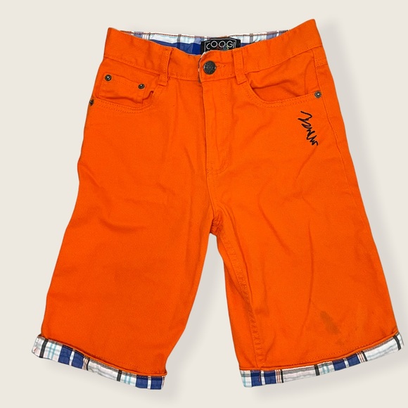Coogi Kids Orange Jean Shorts, Size 10 - Picture 1 of 6